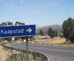 Kaapstad - verkeersbord Zuid Afrika