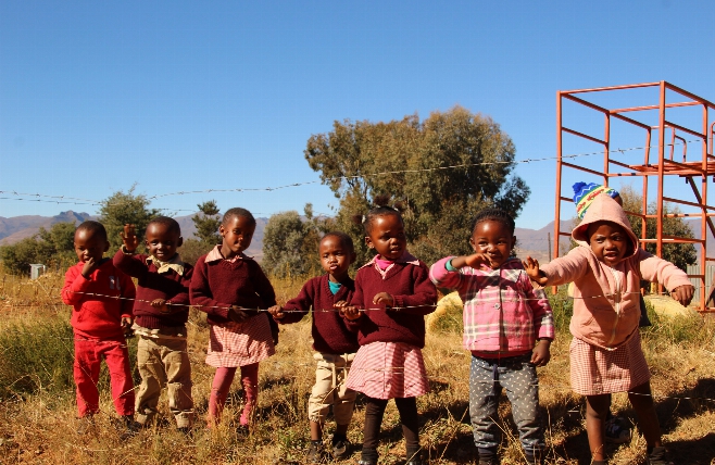 Lesotho - Kinderen - Malealea