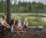 Familiereis door de Zweedse natuur - Kampvuur