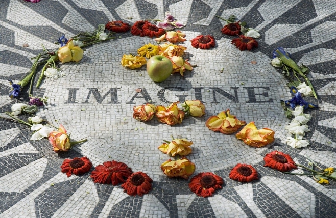 New York Strawberry Fields Monument