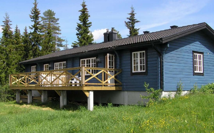 Långberget - Huisje buitenkant